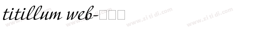 titillum web字体转换